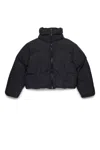 Diesel Giacca Imbottita Puffy Con Finishing Opaco In Black