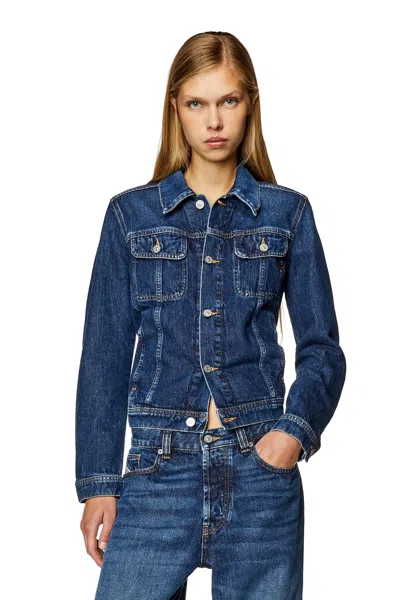 Diesel Giacca Trucker In Denim In Blue