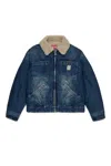Diesel Jomox-fur Jacket In Blue