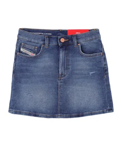 Diesel Kids' Gianna Jjj Skirt In Denim