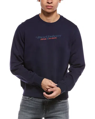 Diesel Ginn Crewneck Sweatshirt In Blue