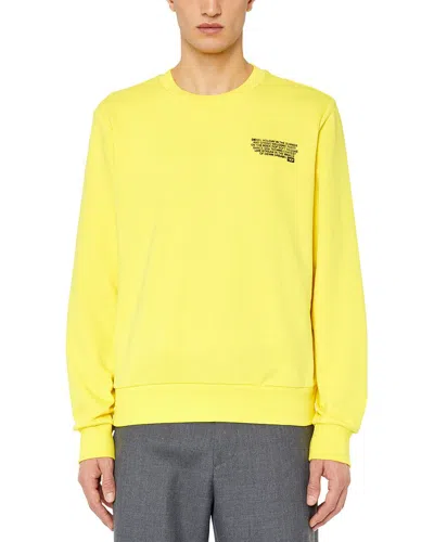 Diesel Ginn Sweatshirt In Yellow