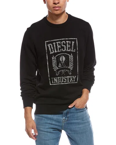 Diesel Man Sweatshirt Black Size L Cotton