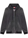 Diesel Giri Track Zipped Hoodie In Black