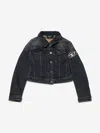 Diesel Giacca Cropped In Denim Nero In Black