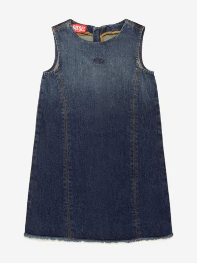 Diesel Babies'  Girls Destar Denim Dress In Blue