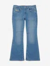Diesel Girls Flared Jeans In Blue