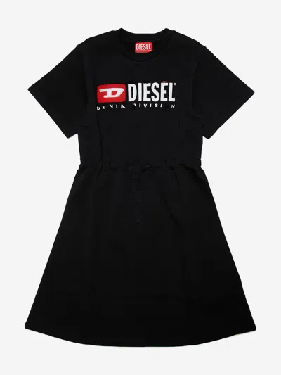 Diesel Babies'  Girls Logo Jersey Dress In Black