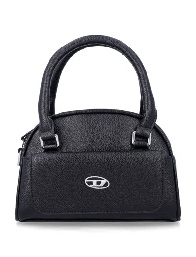 Diesel Girls Mini Top Handle Satchel In Nero
