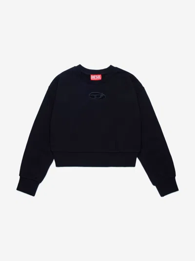 Diesel Kids'  Girls Oval D Sweatshirt In Black