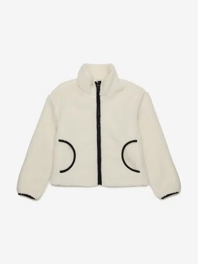 Diesel Kids'  Girls Polar Fleece Jacket In Ivory