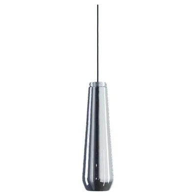 Pre-owned Diesel Glass Drop Suspension Lamp In Chrome By  Living With Lodes In Transparent