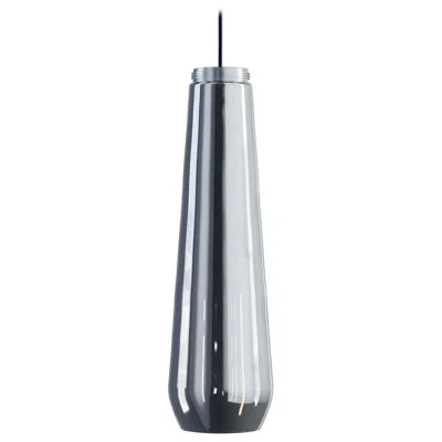 Pre-owned Diesel Glass Drop Suspension Lamp In Chrome Diffuser By  Living In Transparent