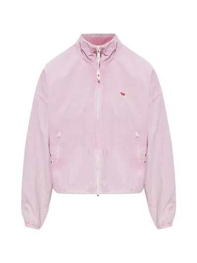 Diesel G-leamer Zip-up Jacket In Pink