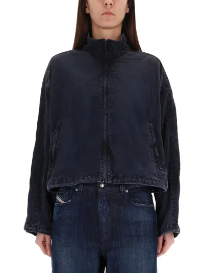 Diesel G-leam-r1 Boxy Matte Jacket In Blue