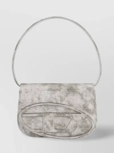 DIESEL GLITTER FABRIC SHOULDER BAG