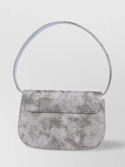 DIESEL GLITTER PRINT SHOULDER BAG