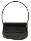 Diesel 1dr Shoulder Bag In Black Smooth Leather In Black