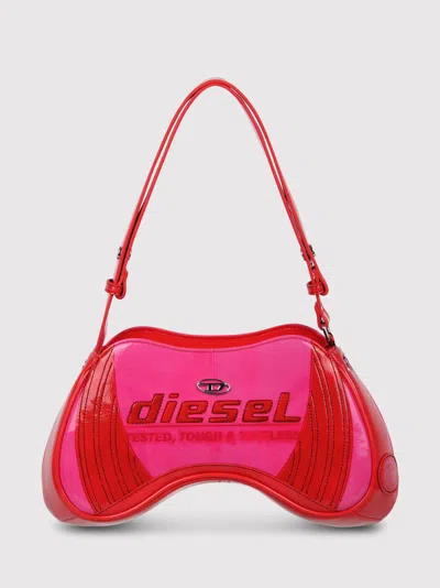 Diesel Women Pink Play Shoulder Shoulder Bag In Multi