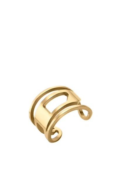 Diesel Gold-tone Stainless Steel Band Ring In Oro