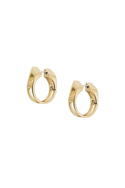 Diesel Gold-tone Stainless Steel Hoop Earrings