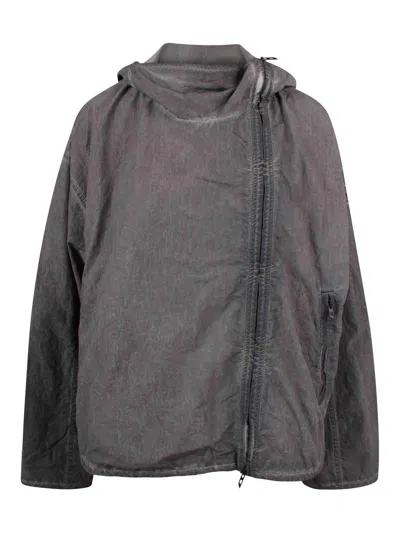 Diesel G-orilla Hooded Windbreaker In Gray