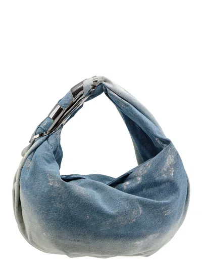 Diesel Blue Small Grab-d Denim Bag In H1022