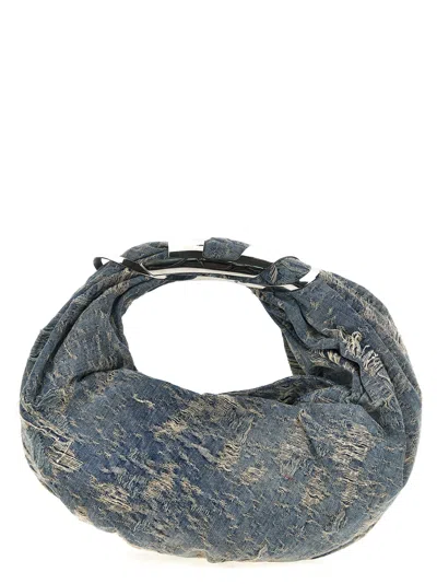 Diesel Denim Grab-d Hobo Shopping Bag In Blue