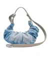 Diesel Blue Cotton Polyester Polyurethane Thermoplastic Polyurethanes Shoulder Bag In Blue