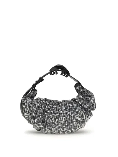 Diesel Grab Hobo Shoulder Bag In Silver