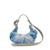 Diesel Blue Cotton Polyester Polyurethane Thermoplastic Polyurethanes Shoulder Bag In Blue