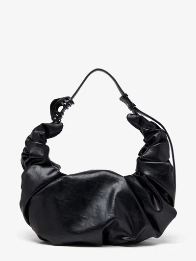 Diesel Grab-d Hobo L Pu Crossbody Bag In Black