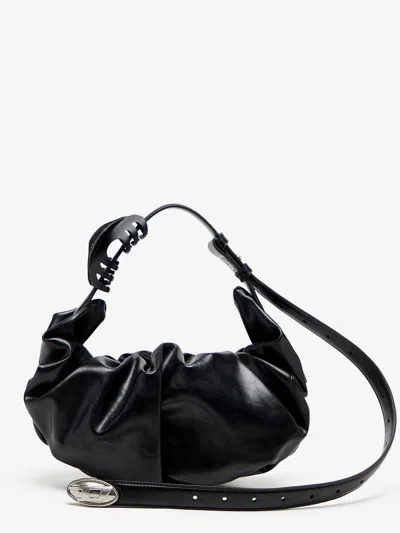 Diesel Grab-d Hobo S Pu Crossbody Bag In Black