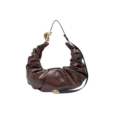 Pre-owned Diesel Grab-d Hobo Shoulder Bag 'brown' | Women's Size Onesize