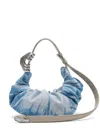 Diesel Blue Cotton Polyester Polyurethane Thermoplastic Polyurethanes Shoulder Bag In Blue