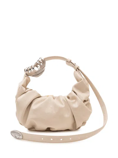 Diesel Grab-d Small Hobo Shoulder Handbag In Pink