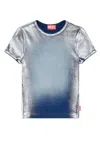 Diesel T-ele-long-q1 T-shirt In Blue