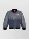 Diesel Gradient Effect Bomber Jacket In Blue