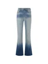Diesel Gradient-effect Bootcut Jeans In Blue