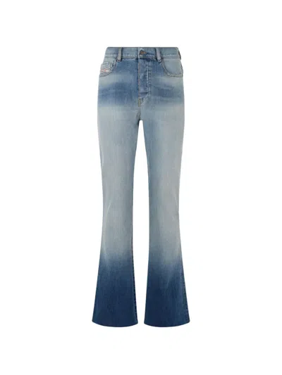 Diesel Gradient-effect Bootcut Jeans In Blue