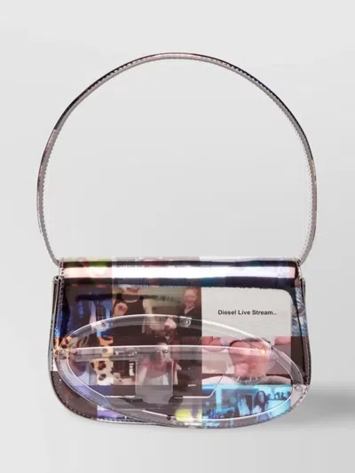 Diesel Photo Print Shoulder Bag In Multicolour