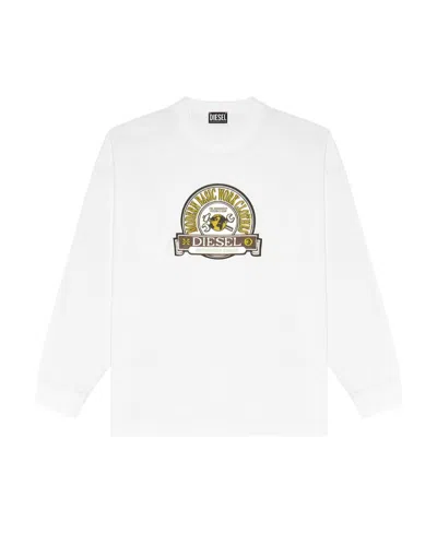 DIESEL DIESEL LOGO PATCH CREWNECK SWEATSHIRT
