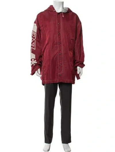 Pre-owned Diesel Graphic Print Jacket In Red
