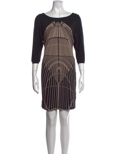 Pre-owned Diesel Graphic Print Knee-length Dress In Multicolor