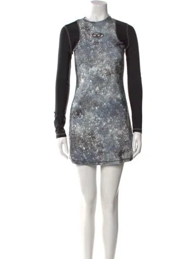 Pre-owned Diesel Graphic Print Mini Dress In Multi