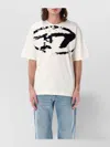 Diesel Graphic Print Round Neck Short Sleeves