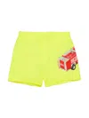 Diesel Graphic-print Swim Shorts In Yellow