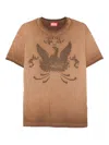 Diesel Graphic-print T-shirt In Brown