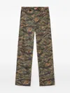 Diesel Cargo Pants In Camo-print Nylon In Multi