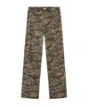 Diesel Graphic-print Trousers In Green
